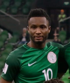 Mikel with Nigeria in 2017