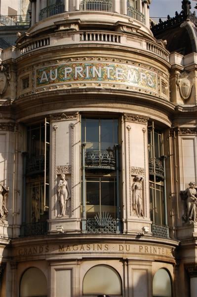 Among the commercial innovations encouraged by Napoleon III were the first department stores. Bon Marché opened in 1852, followed by Au Printemps in 1865.