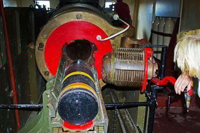 The breech of the Oliver Hill H1 gun