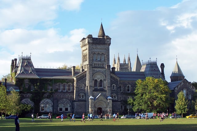 University College at the University of Toronto. University College is one of eleven colleges at the University of Toronto.