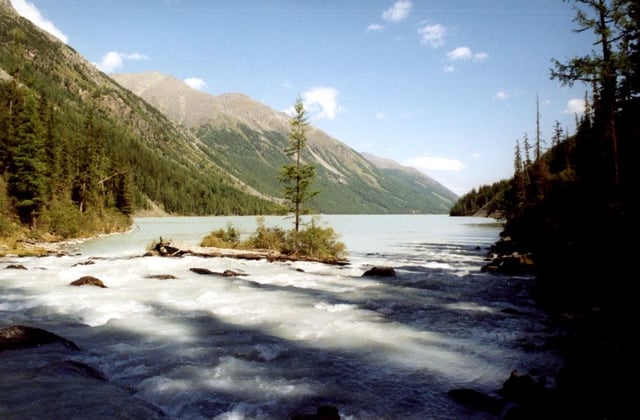 Altai, Lake Kutsherla in the Altai Mountains