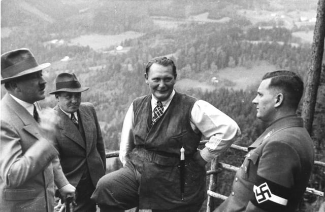 Hitler, Göring and Baldur von Schirach in Obersalzberg, 1936