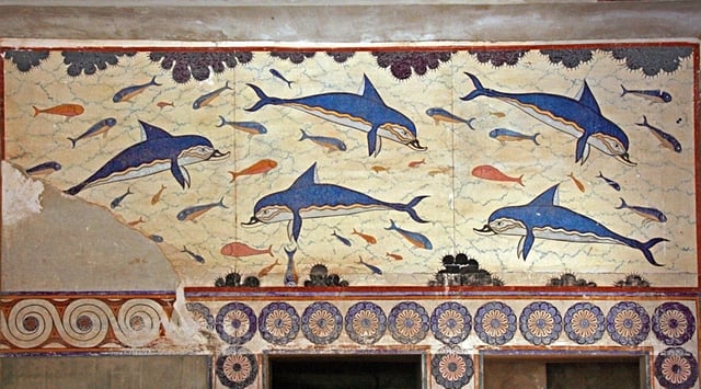 The Dolphin fresco from Knossos