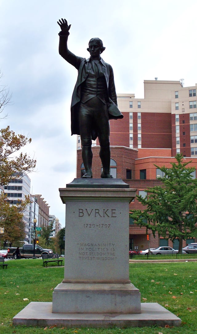 Statue of Edmund Burke in Washington, D.C.