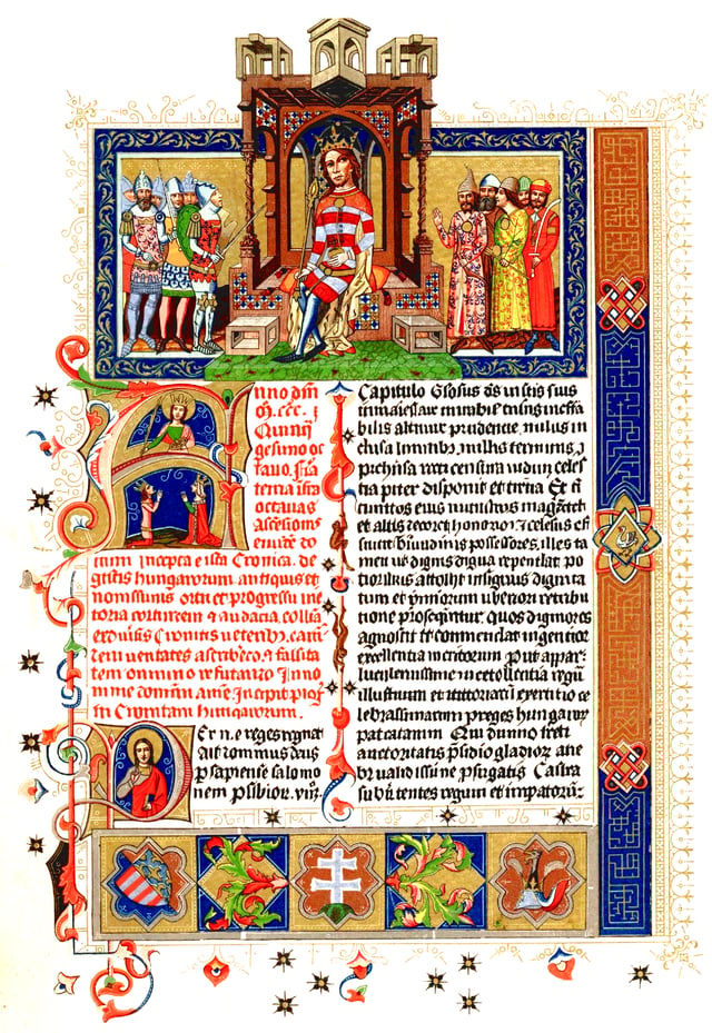 The Chronicon Pictum, a medieval illustrated chronicle from the 14th century