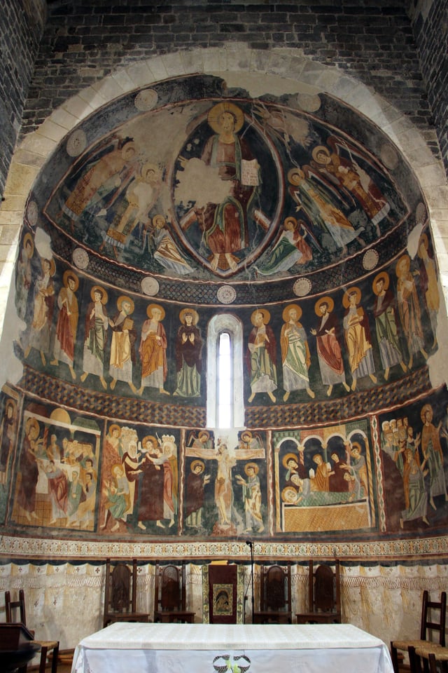 12th century frescoes in the Basilica di Saccargia in Codrongianos