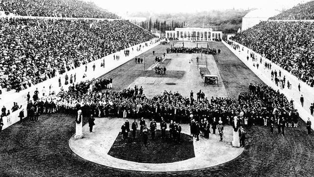 Opening ceremony in the Panathinaiko Stadium