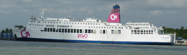 2GO Travel inter-island ferry, Port of Iloilo, Iloilo Strait, Iloilo City