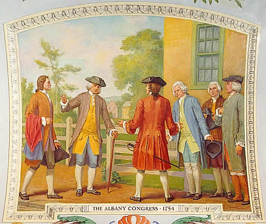 The Albany Congress of 1754 was a conference attended by seven colonies, which presaged later efforts at cooperation. The Stamp Act Congress of 1765 included representatives from nine colonies.
