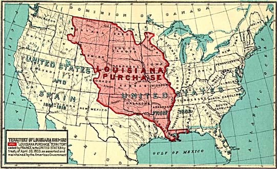 The Louisiana Purchase territory