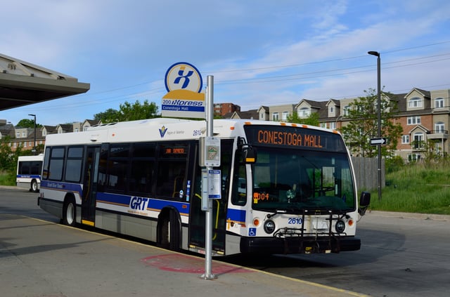 GRT iXpress bus (to be adapted for the ION bus service)