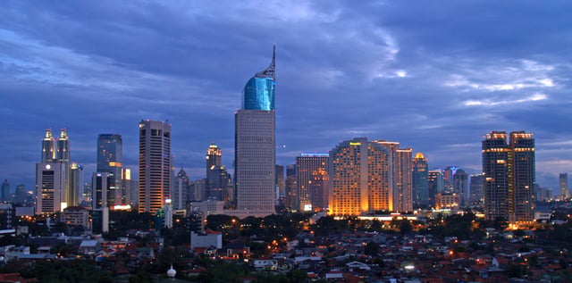 Skyline of Jakarta, capital of Indonesia, the most populous Muslim-majority country.