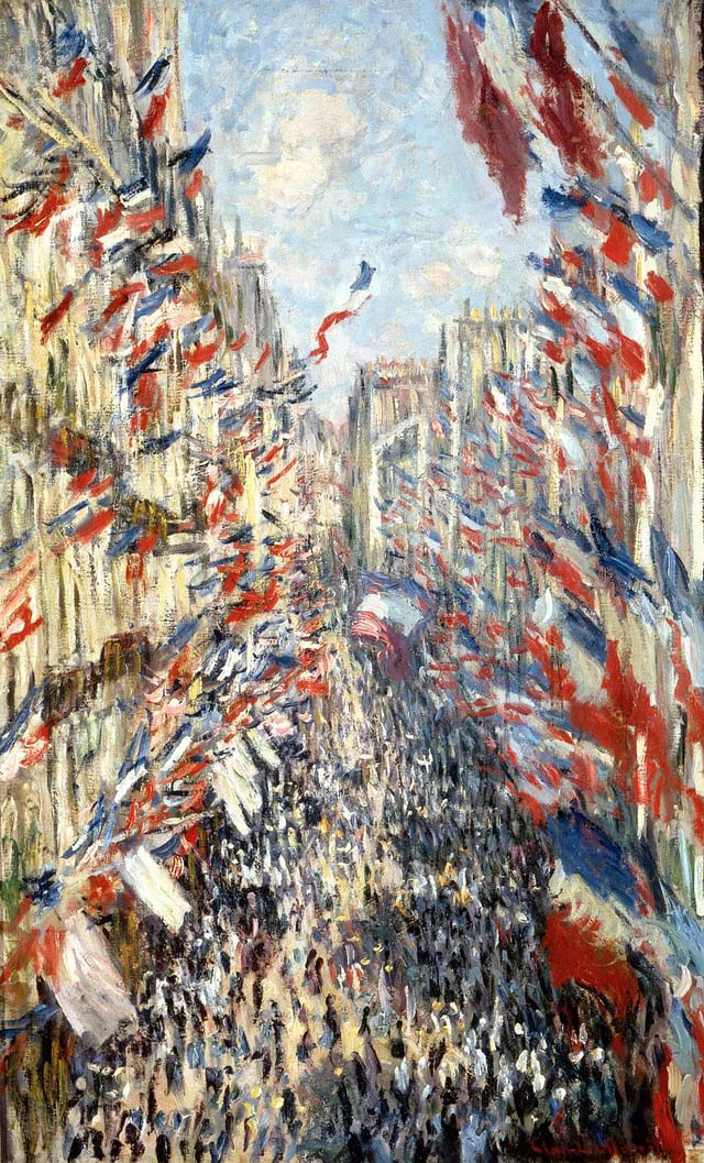 Claude Monet, Rue Montorgueil, Paris, Festival of 30 June 1878