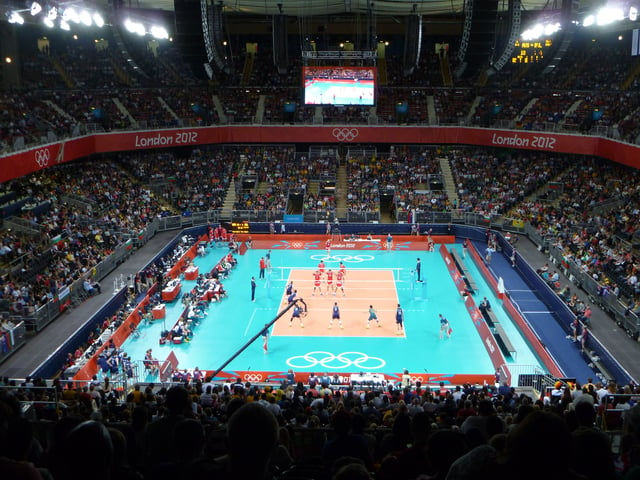 Earls Court Exhibition Centre hosted volleyball events in the 2012 Summer Olympics