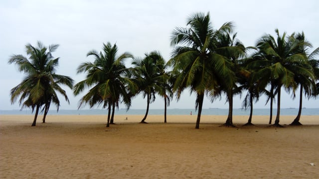 View of the Lomé beach in 2016