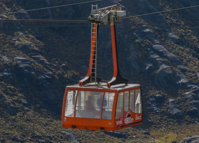 The Mérida cable car is the highest and largest cable car in the world