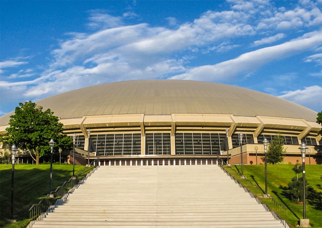 Jon M. Huntsman Center serves as a basketball and gymnastics venue