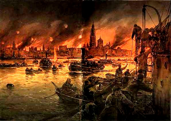 Results of German bombardment of Antwerp, October 1914