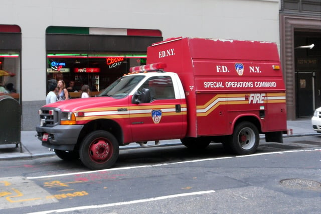 One of the many smaller S.O.C. Support Trucks operated by the FDNY for use at various emergencies.