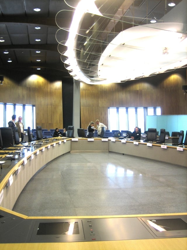 Floor 13 of the Berlaymont, Commission's meeting room