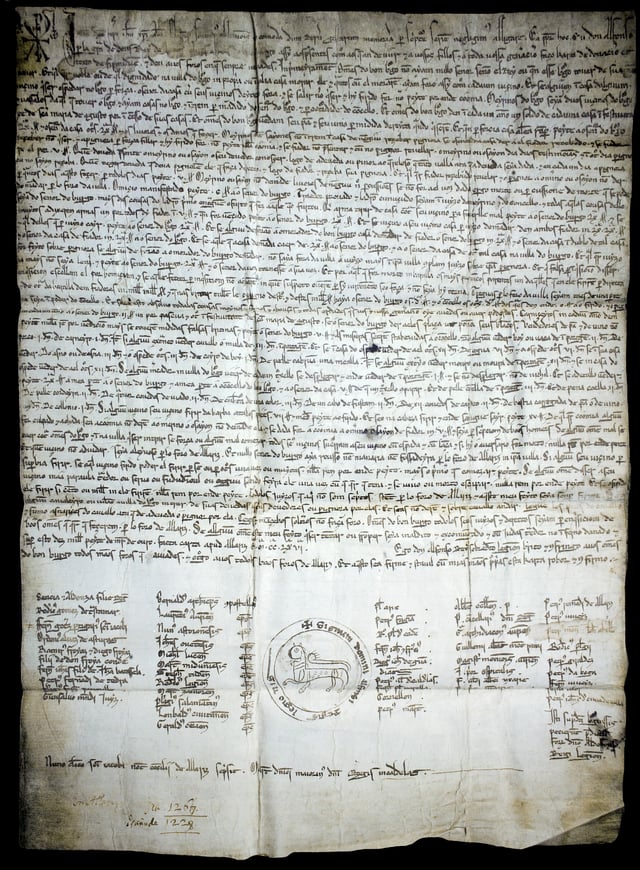 One of the oldest legal documents written in Galician, the Foro do bo burgo do Castro Caldelas