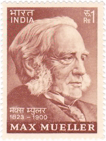 Müller on a 1974 stamp of India