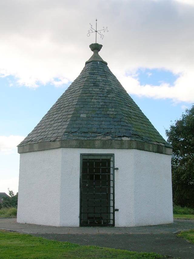 The old Powder or Pouther magazine dating from 1642, built by order of Charles I. Irvine, North Ayrshire, Scotland