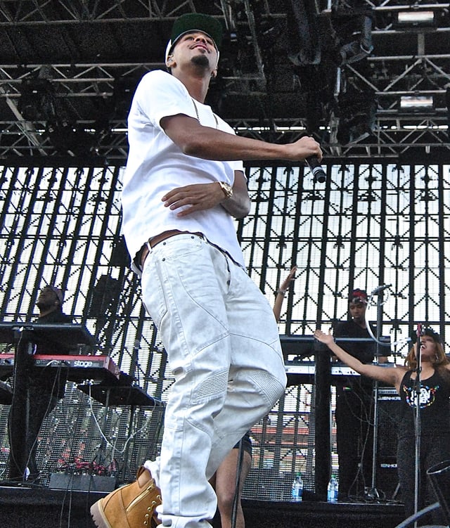 Cole performing at Governor's Ball 2014, in New York City