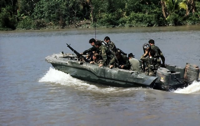 SEALs on patrol in the Mekong Delta