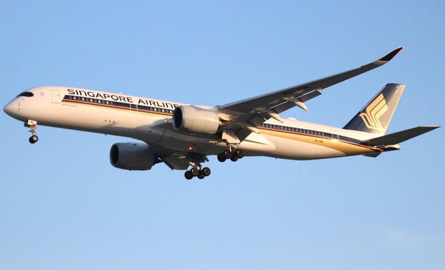 Singapore Airlines launched the A350-900ULR, externally identical to the pictured A350-900