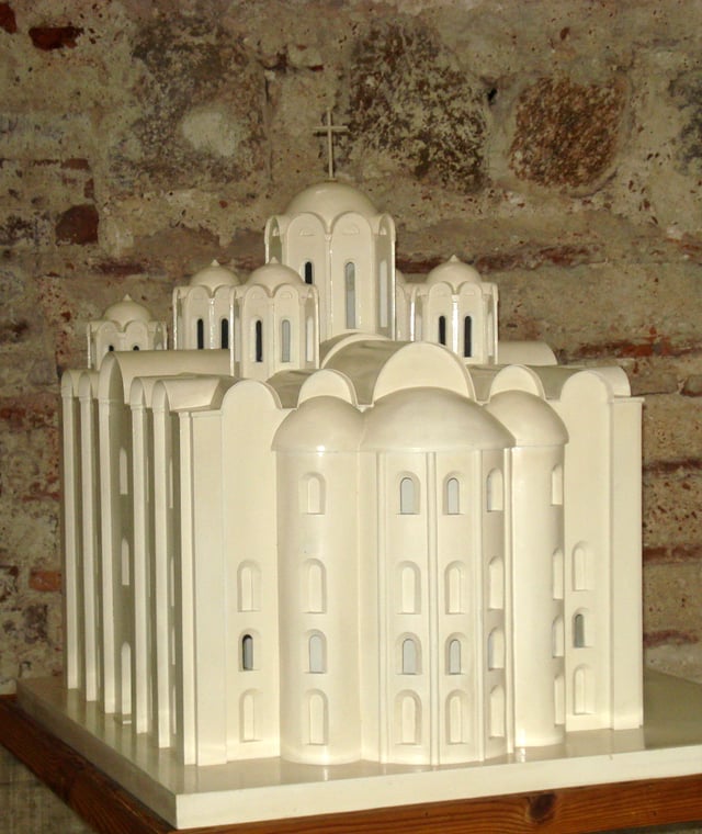 Saint Sophia Cathedral in Polotsk (rebuilt in the mid-18th century after destruction by Russian army)