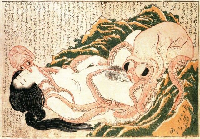 Hokusai's (1760–1849) The Dream of the Fisherman's Wife