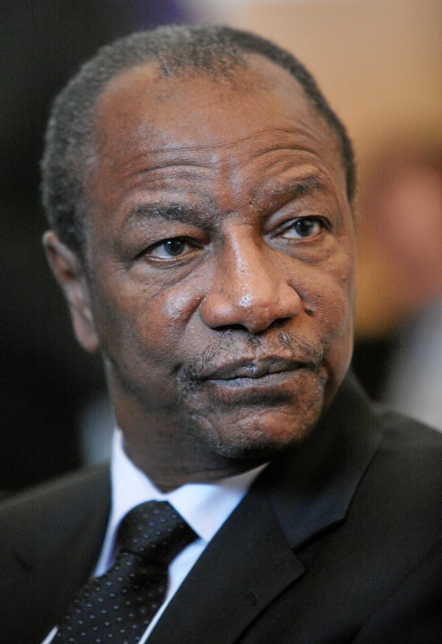 Alpha Condé, the current President of Guinea