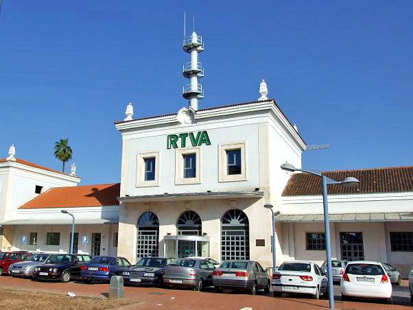 RTVA's headquarters, a former train station in Córdoba.