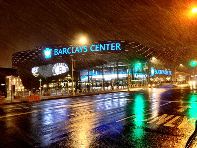 Barclays Center in Pacific Park within Prospect Heights, home of the Nets, as well as part-time home of the Islanders.