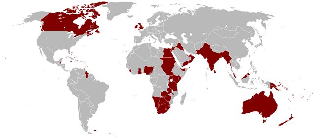 The Second British Empire at its territorial peak in 1921