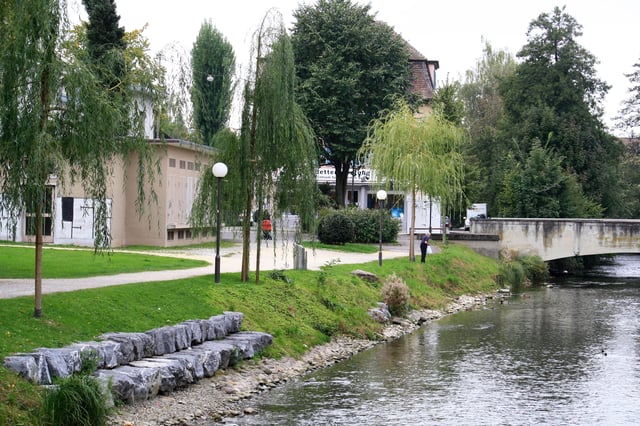 Glatt river in Dübendorf