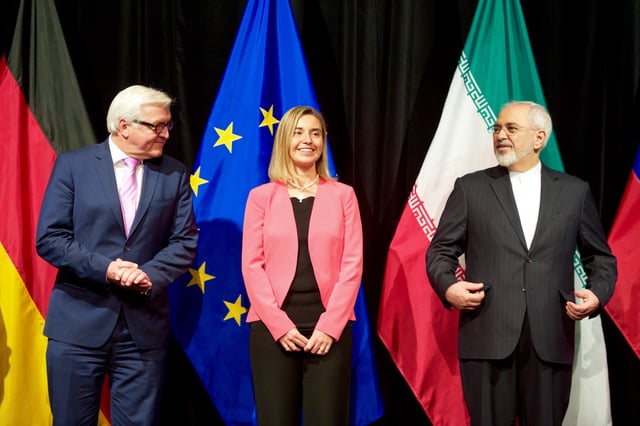 High Representative of the European Union for Foreign Affairs and Security Policy, Federica Mogherini, after reaching in Vienna the Iran nuclear deal framework.