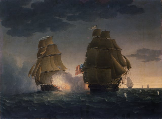 The capture of USS President was the last naval duel to take place during the conflict, with its combatants unaware of the signing of the Treaty of Ghent several weeks prior.