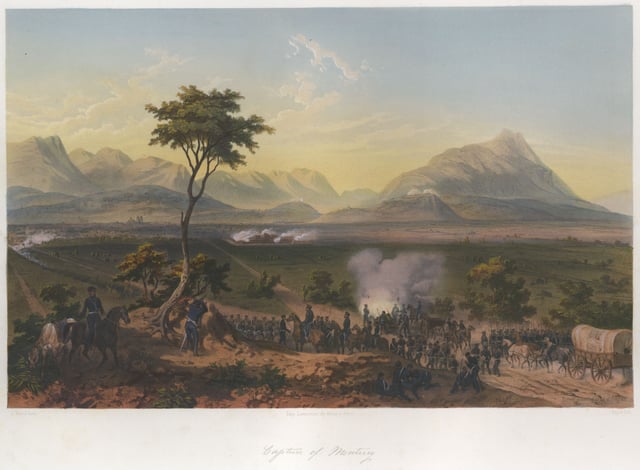 The Battle of Monterrey September 20–24, 1846, after a painting by Carl Nebel