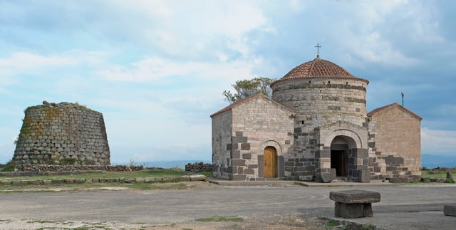 Santa Sabina Byzantine church and nuraghe in Silanus