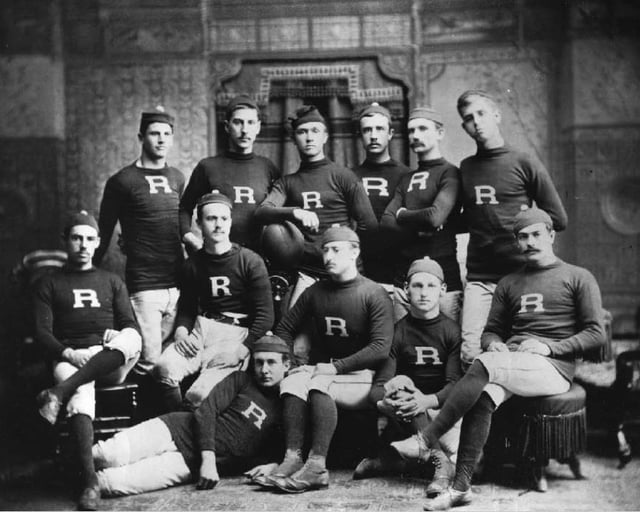 The Rutgers College football team in 1882