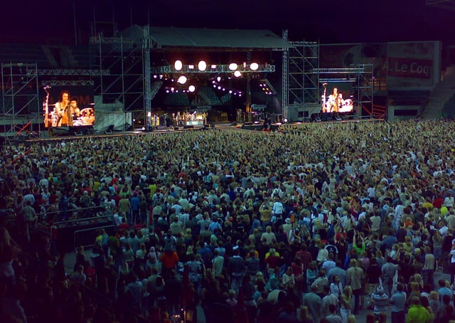 Aerosmith performing in Tallinn, Estonia on July 5, 2007.