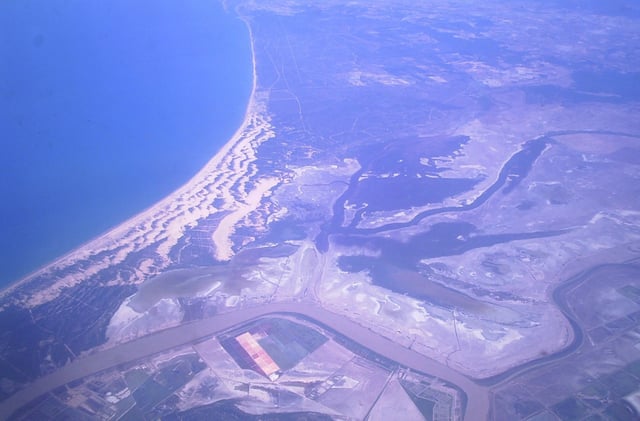 Doñana - Aerial view of Doñana National Park and surrounding areas