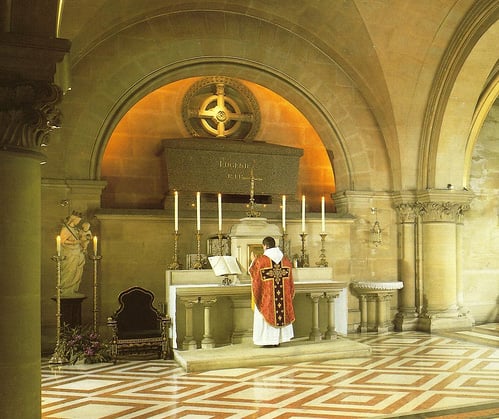 Empress Eugénie's tomb at St Michael's Abbey, Farnborough England