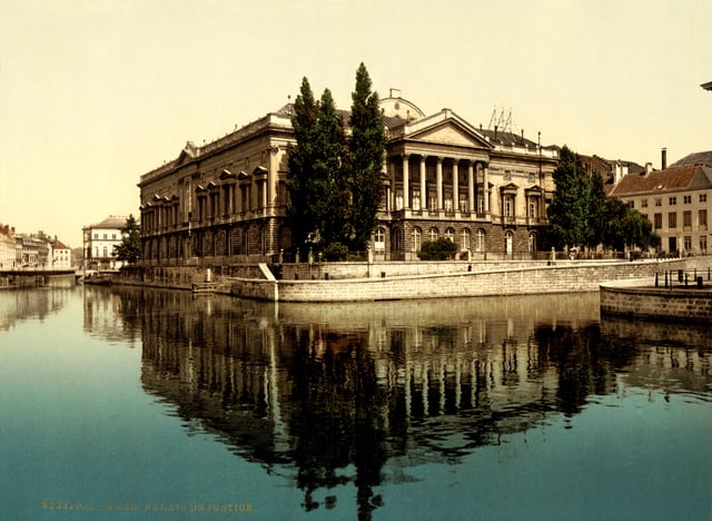 The Palace of Justice in Ghent, c. 1895