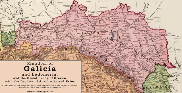 Rail lines of Galicia before 1897