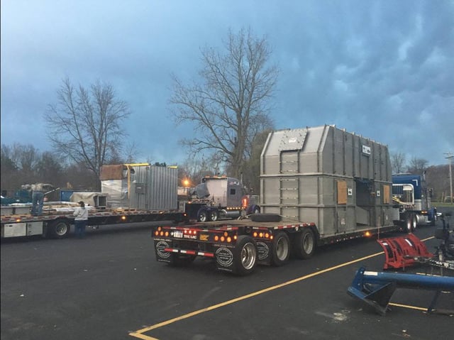 Optimized logistics have enabled the rapid development of industry. Here is a thermal oxidizer during the industrial shipping process.