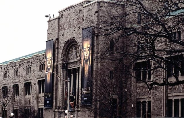 The East façade of the Royal Ontario Museum on Queen's Park