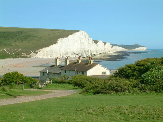 The South Downs meets the sea at the Seven Sisters